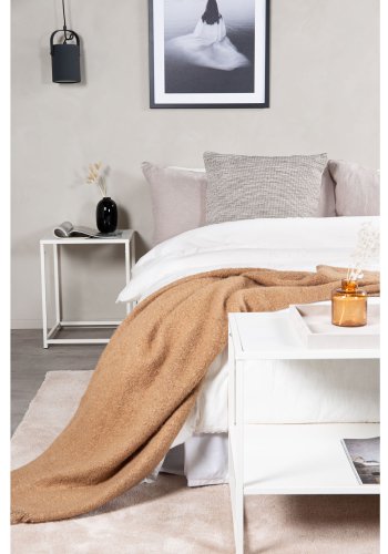 VENTURE DESIGN Sidebord i stl - hvitt stl