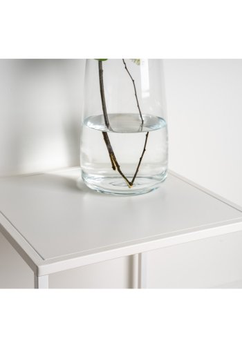 VENTURE DESIGN Sidebord i stl - hvitt stl