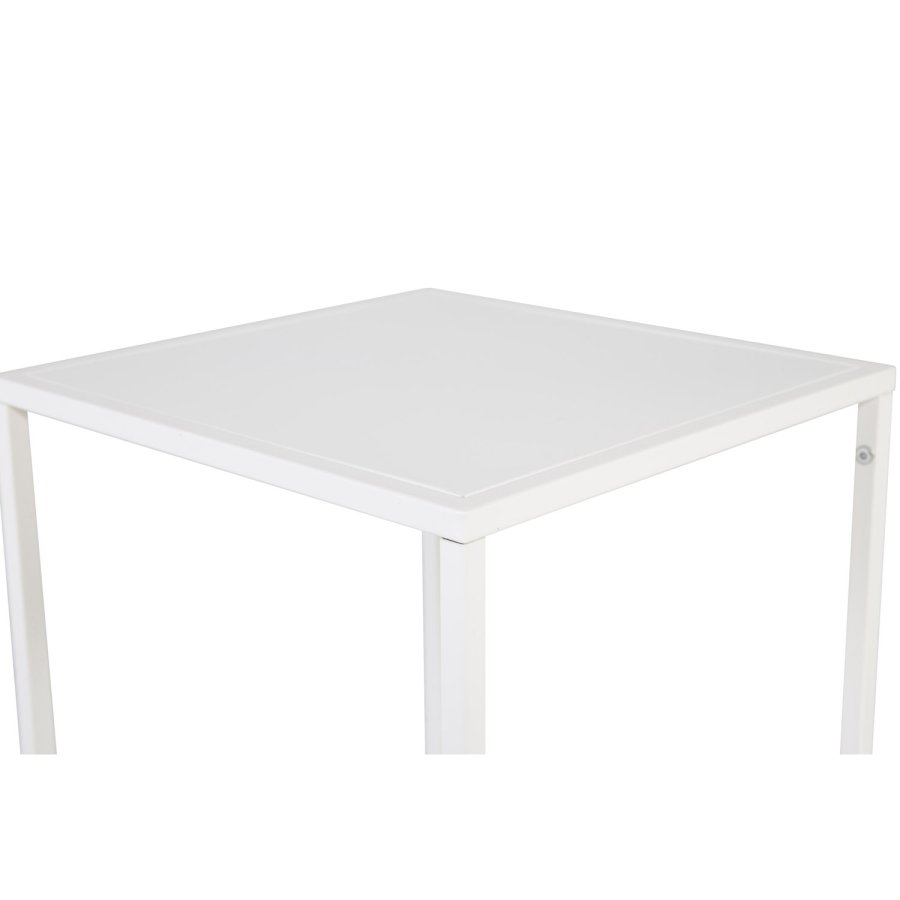 VENTURE DESIGN Sidebord i stl - hvitt stl