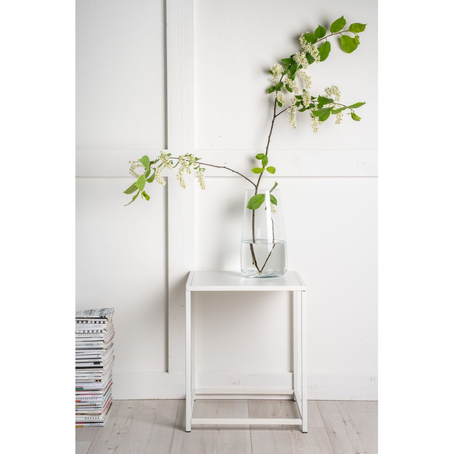 VENTURE DESIGN Sidebord i stl - hvitt stl