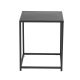 VENTURE DESIGN Sidebord i stl, rektangulrt - svart stl (38x37)
