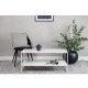 VENTURE DESIGN Steel salongbord, m. hylle - hvit stl (101,6x43,2)