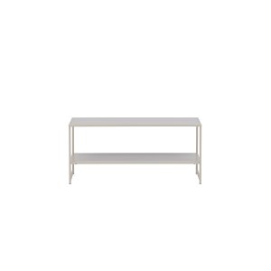 VENTURE DESIGN Sidobord i stl, m. 1 hylla - beige stl (101,60x43,20)