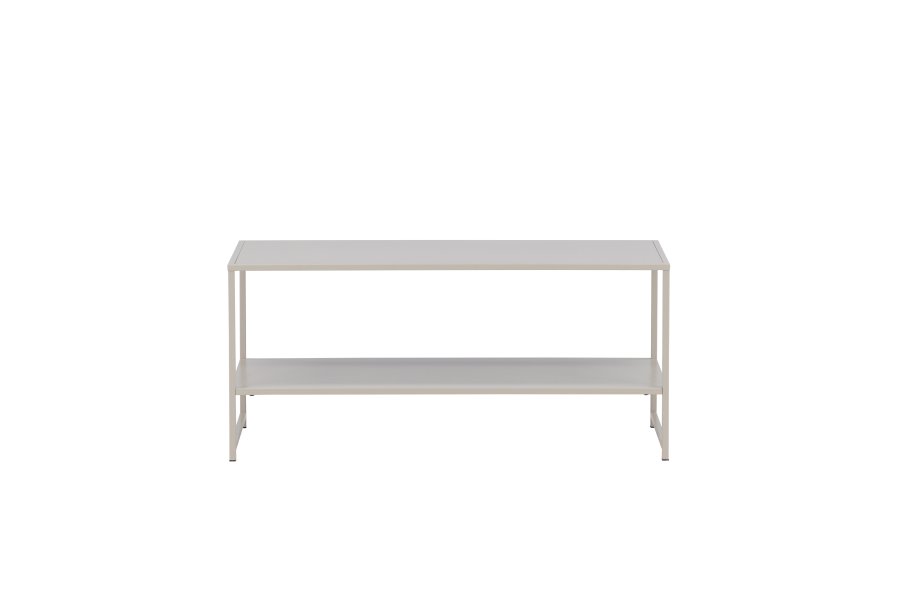 VENTURE DESIGN Sidebord i stl, m. 1 hylle - beige stl (101,60x43,20)
