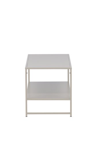 VENTURE DESIGN Sidebord i stl, m. 1 hylle - beige stl (101,60x43,20)