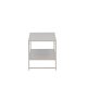 VENTURE DESIGN Sidebord i stl, m. 1 hylle - beige stl (101,60x43,20)