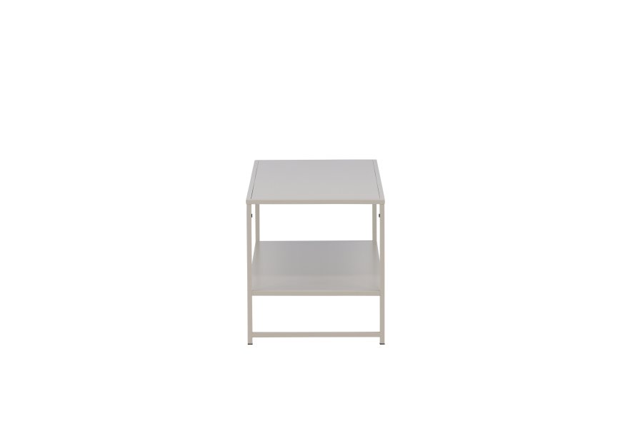 VENTURE DESIGN Sidebord i stl, m. 1 hylle - beige stl (101,60x43,20)