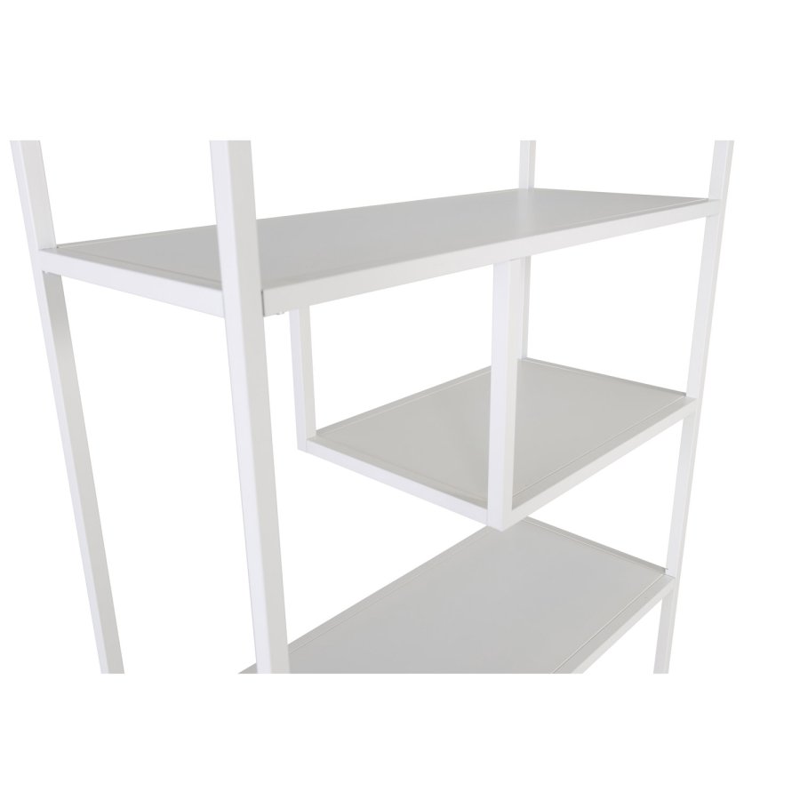 VENTURE DESIGN Bokhylle i stl - hvitt stl (H:188cm x85cm x 35cm)