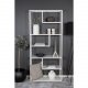 VENTURE DESIGN Bokhylle i stl - hvitt stl (H:188cm x85cm x 35cm)