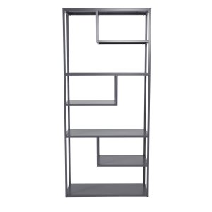 VENTURE DESIGN Staal reol - lysegr stl(H:188cm x85cm x 35cm)