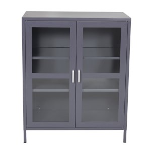 VENTURE DESIGN Acero Low skp, med 2 dörrar och 2 hyllplan - ljusgrtt stl