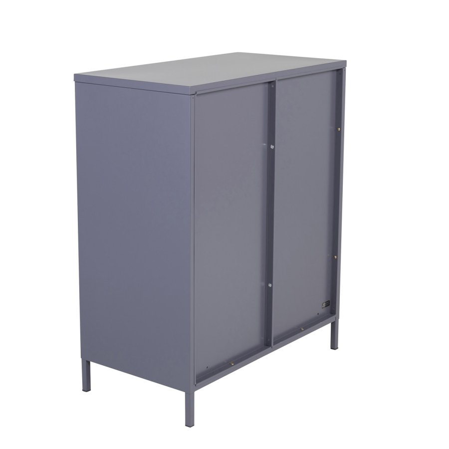 VENTURE DESIGN Acero Lavt skap, m. 2 drer og 2 hyller - lysegr stl