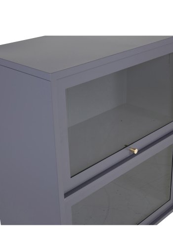 VENTURE DESIGN Bakal Lavt skap, m. 2 drer og 1 hylle - lysegr stl