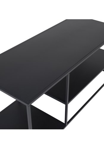 VENTURE DESIGN Bakal salongbord, m. 1 hylle - sort stl