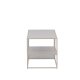 VENTURE DESIGN Steel sofabord, m. hylle - beige stl (120x50)