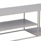 VENTURE DESIGN Steel sofabord, m. hylle - beige stl (120x50)