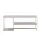 VENTURE DESIGN Steel sofabord, m. hylle - beige stl (120x50)