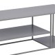 VENTURE DESIGN Steel salongbord, m. hylle - lys gr stl (120x50)