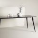 VENTURE DESIGN Dipp spisebord - svart MDF og svart metall (180x90)