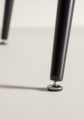 VENTURE DESIGN Dipp spisebord - svart MDF og svart metall (180x90)