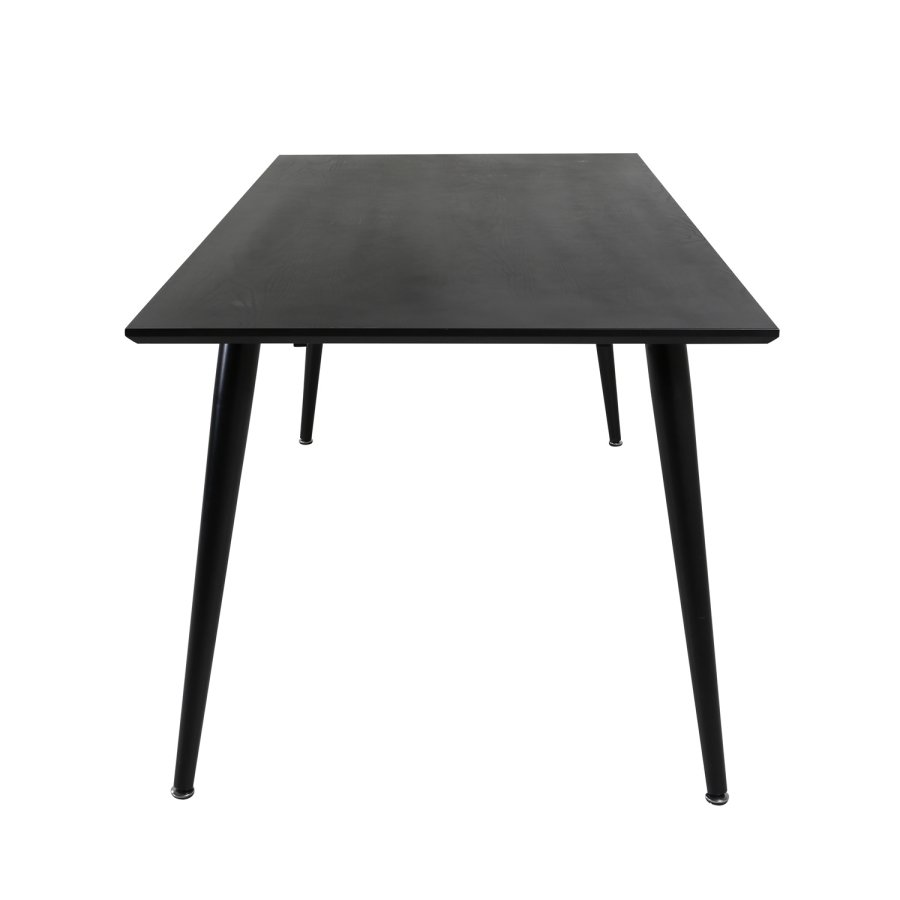 VENTURE DESIGN Dipp spisebord - svart MDF og svart metall (180x90)