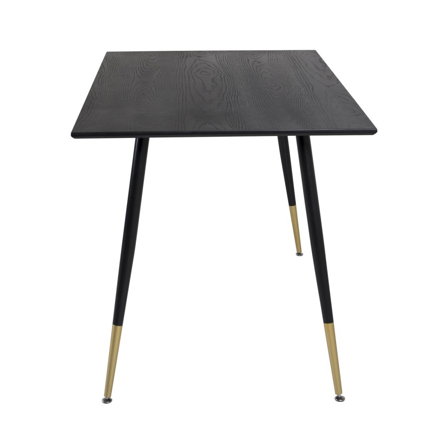 VENTURE DESIGN Dipp spisebord - svart MDF og svart metall (120x85)