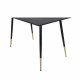 VENTURE DESIGN Dipp spisebord - svart MDF og svart metall (120x85)