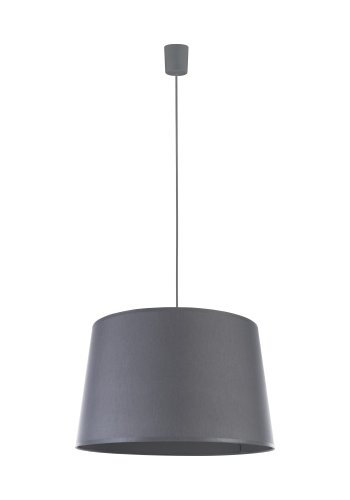 TK Maja taklampe - grtt stoff og gr plast