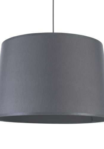 TK Maja taklampe - grtt stoff og gr plast