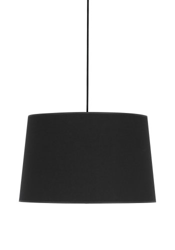 TK Maja taklampe - sort stoff og sort plast