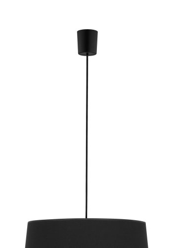 TK Maja taklampe - sort stoff og sort plast