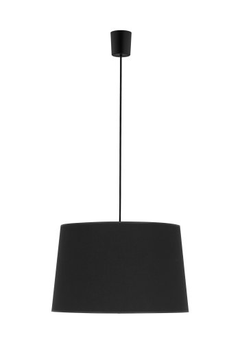 TK Maja taklampe - sort stoff og sort plast