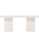 VENTURE DESIGN Olga spisebord, rektangulrt - hvitkalket MDF (200x90)