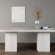 VENTURE DESIGN Olga spisebord, rektangulrt - hvitkalket MDF (200x90)