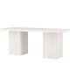 VENTURE DESIGN Olga spisebord, rektangulrt - hvitkalket MDF (200x90)