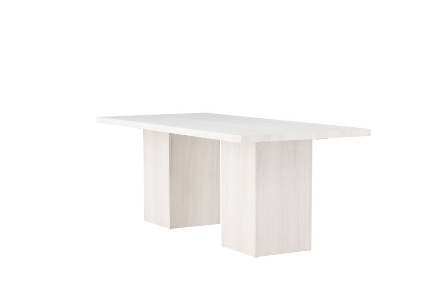VENTURE DESIGN Olga spisebord, rektangulrt - hvitkalket MDF (200x90)
