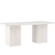 VENTURE DESIGN Olga spisebord, rektangulrt - hvitkalket MDF (200x90)
