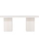 VENTURE DESIGN Olga spisebord, rektangulrt - hvitkalket MDF (200x90)