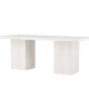 VENTURE DESIGN Olga spisebord, rektangulrt - hvitkalket MDF (200x90)