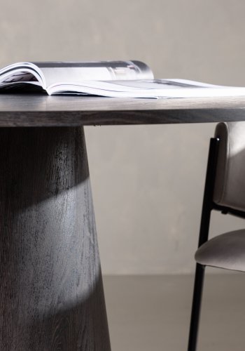 VENTURE DESIGN Lanzo spisebord, rund - mocca MDF (120)