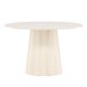 VENTURE DESIGN Lanzo spisebord, rundt - hvitkalket MDF (120)