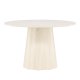 VENTURE DESIGN Lanzo spisebord, rundt - hvitkalket MDF (120)