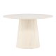 VENTURE DESIGN Lanzo spisebord, rundt - hvitkalket MDF (120)