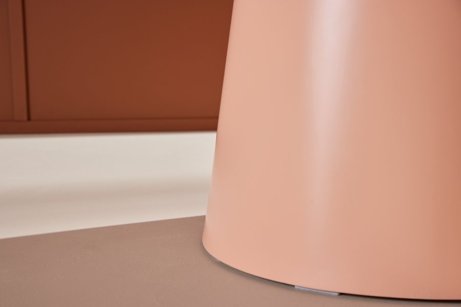 VENTURE DESIGN Lanzo spisebord, rund - fersken MDF (120)