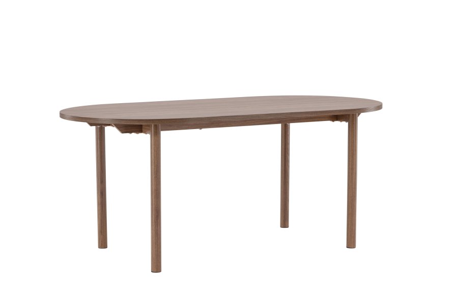 VENTURE DESIGN Andy spisebord, ovalt - naturlig MDF og stl (180x75)