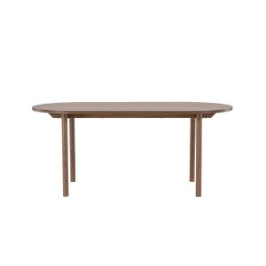 VENTURE DESIGN Andy matbord, ovalt - naturlig MDF och stl (180x75)