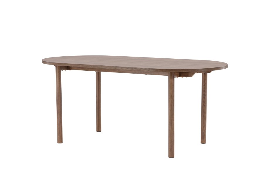 VENTURE DESIGN Andy spisebord, ovalt - naturlig MDF og stl (180x75)