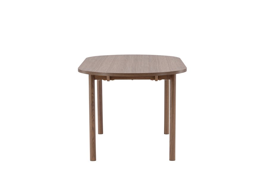 VENTURE DESIGN Andy spisebord, ovalt - naturlig MDF og stl (180x75)