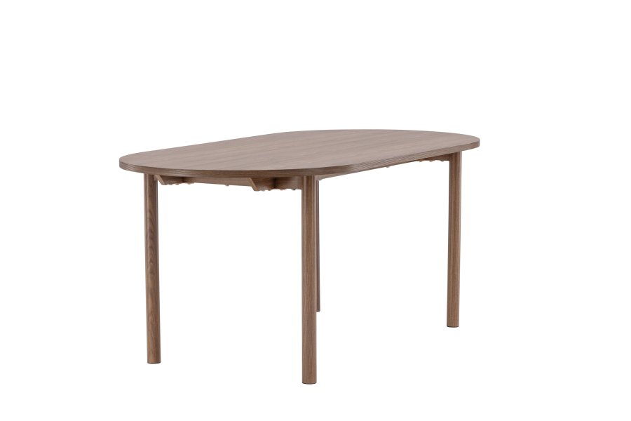 VENTURE DESIGN Andy spisebord, ovalt - naturlig MDF og stl (180x75)
