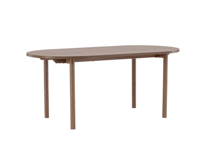 VENTURE DESIGN Andy spisebord, ovalt - naturlig MDF og stl (180x75)
